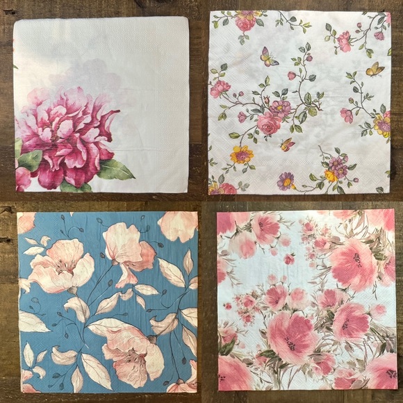 Spring Flower Paper Napkins - Picture 1 of 5